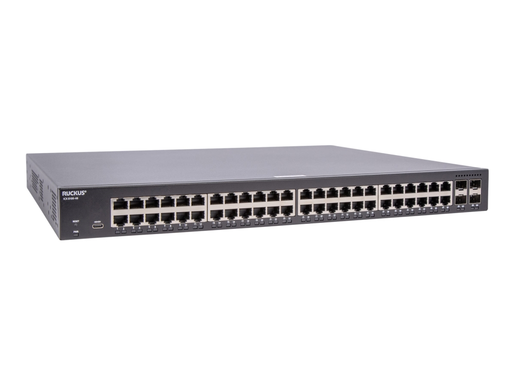 Ruckus Networks Icx8100-48-X, Managed, Gigabit Ethernet (10/100/1000), Rack-Einbau, 1U