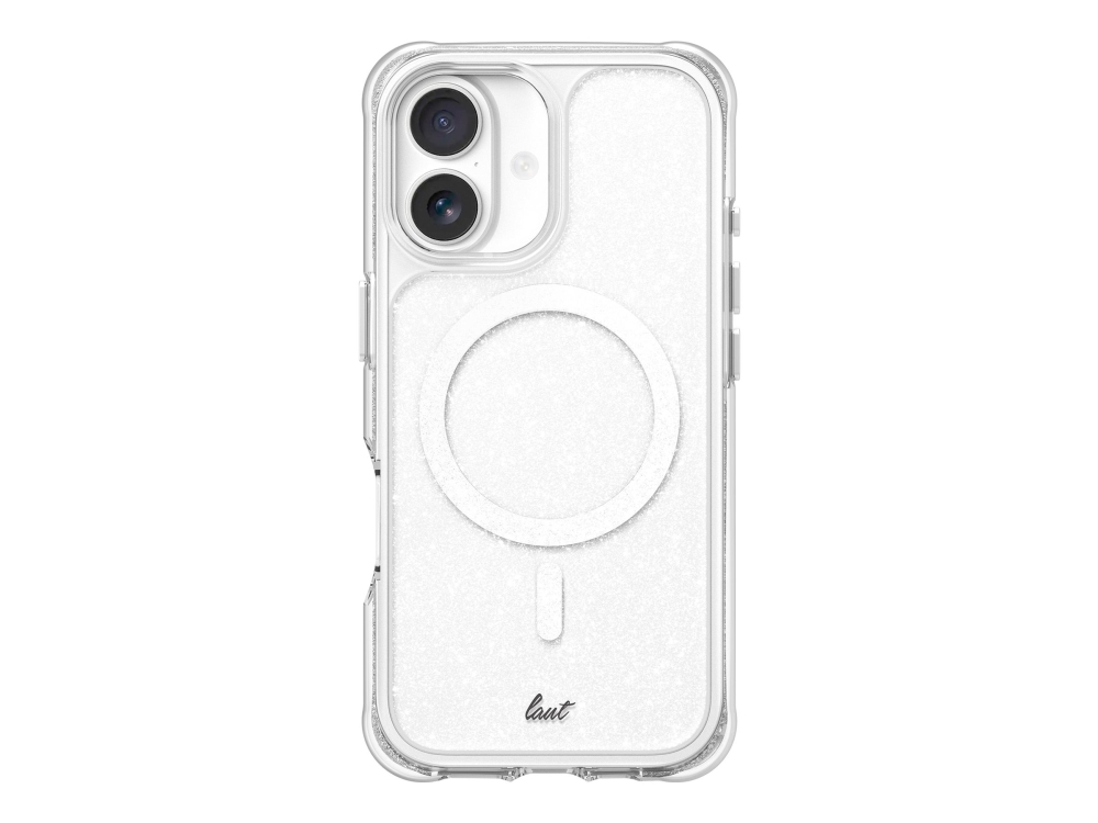 Laut Aero Sparkle - Bagsidecover Til Mobiltelefon - Magsafe-Kompatibilitet - Polykarbonat, Termoplastisk Polyuretan (Tpu), Magnet - Krystalsølv - For