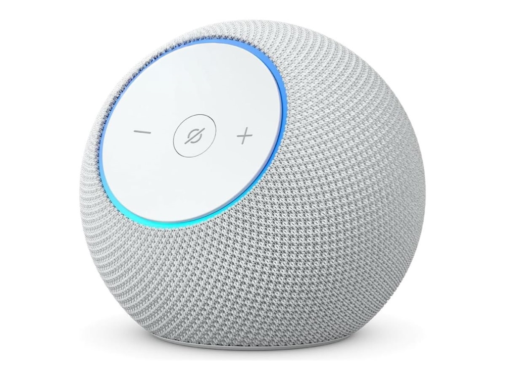 Amazon Echo Dot Max - Smart højttaler - Wi-Fi 6, Bluetooth - App-kontrolleret - 2-vejs - hvid