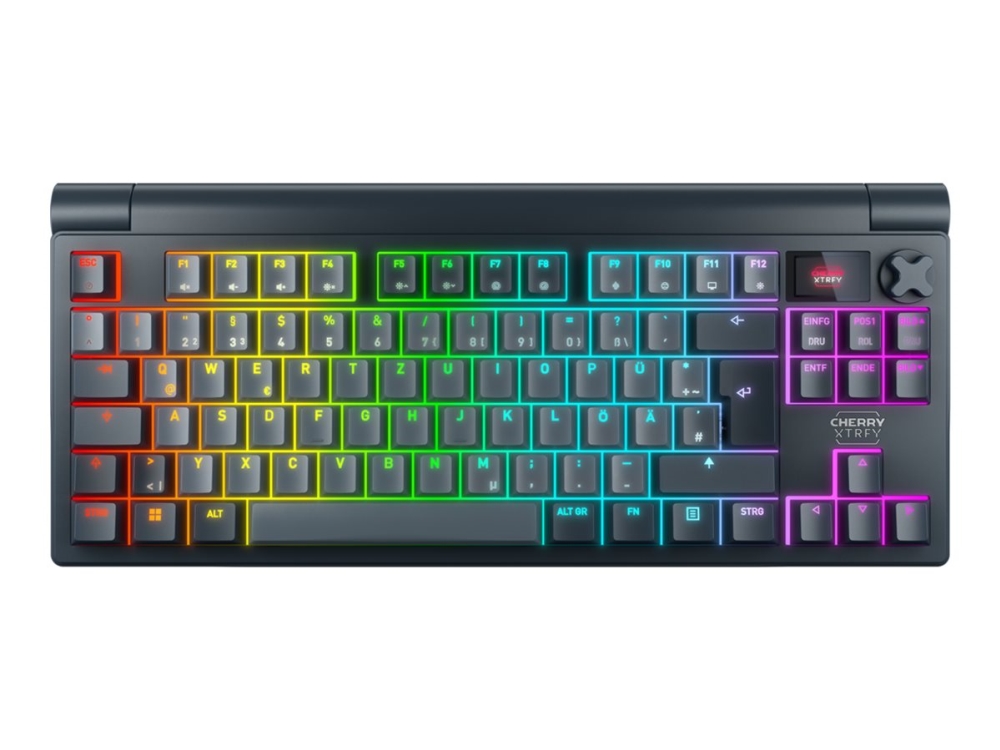 Cherry Xtrfy Mx 8.3 Tkl Wireless, Verkabelt & Kabellos, Usb + Rf Wireless + Bluetooth, Mechanischer Switch, Azerty, Rgb-Led, Grau