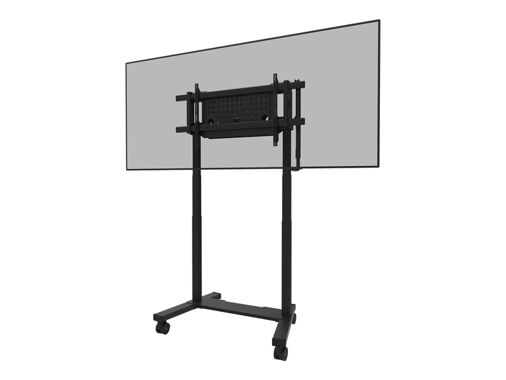 Neomounts - Vagn - motoriserad - för platt panel - fast - låsbar - stål - svart - skärmstorlek: 75-115 | Möbler - Förvaringsmöbler - Vagna med hjul | GameStuff