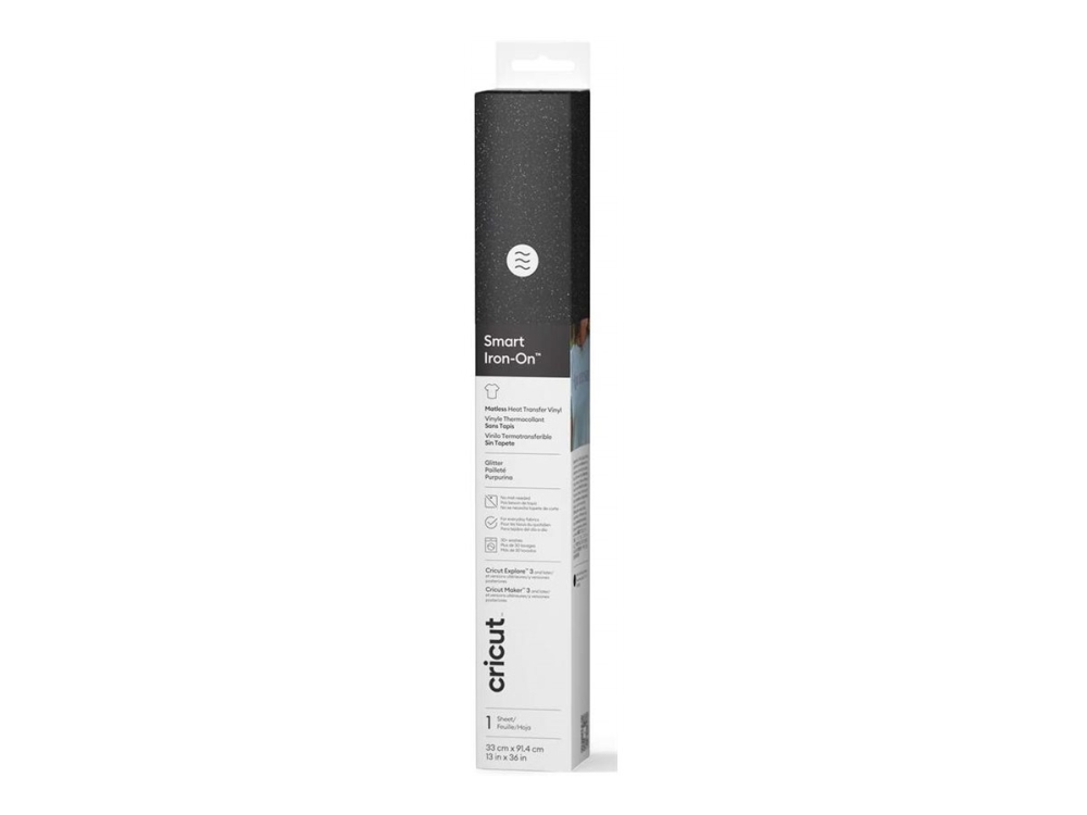 Cricut Smart Iron-On 33X91cm (Glitter Black)
