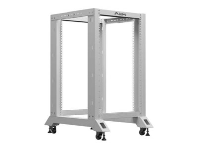 Lanberg - Rack öppen ram - 600 x 800 mm (BxD) - grå, RAL7035 - 18U - 19 | Datorer & Surfplattor - Rackkabinetter - Tillbehör | GameStuff