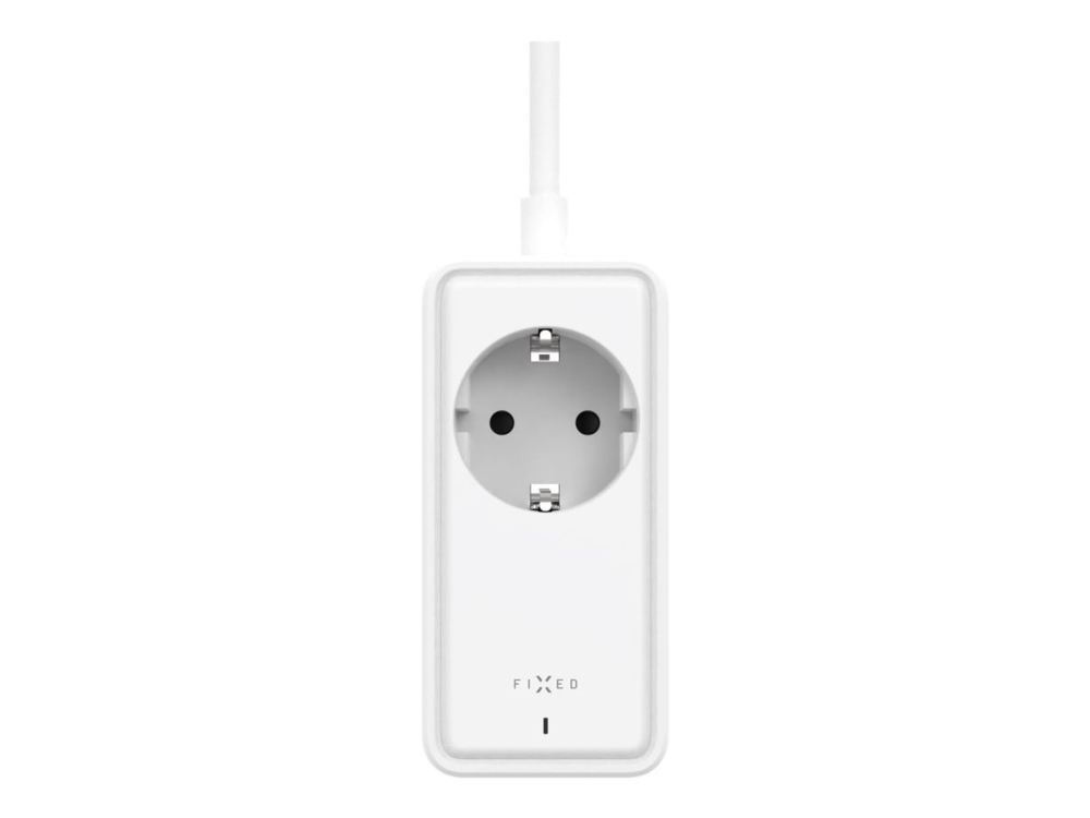 Fixed - Stikdåse - Gan Iii, Pd - Ac 100-250 V - 65 Watt - Input: Power Cee 7/7 (2 X Usb-C, 2 X Usb, Power Cee 7/3) - 1.5 M Ledning - Hvid