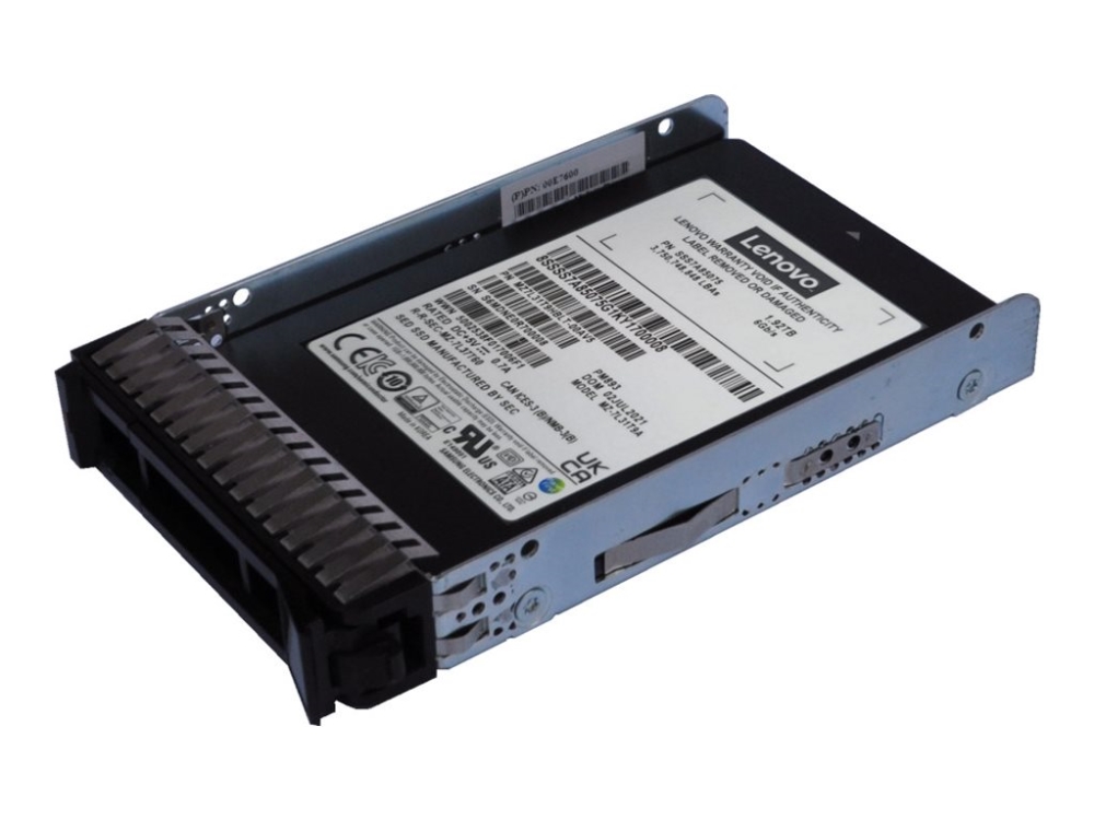 Lenovo - Ssd - Read Intensive - Krypteret - 960 Gb - Hot-Swap - 2.5" - Sata 6Gb/S - Self-Encrypting Drive (Sed), Tcg Opal Encryption - For P/N: 00D99