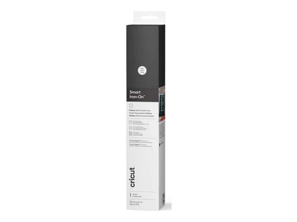Cricut Smart Iron-On - Hantverksmaterial - 33 cm x 2.7 m - svart - permanent - vinyl | Övriga | GameStuff