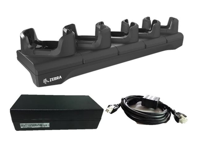 Zebra ShareCradle - Handhållen laddningsvagga - 5 platser - AC 100-240 V - 108 Watt - utgångskontakter: 5 - för Zebra TC53, TC58 | Kontorsmaskiner - POS (Point of sale) - Tillbehör | GameStuff