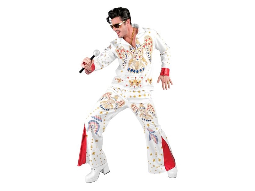 Weißes Elvis Presley Kostüm