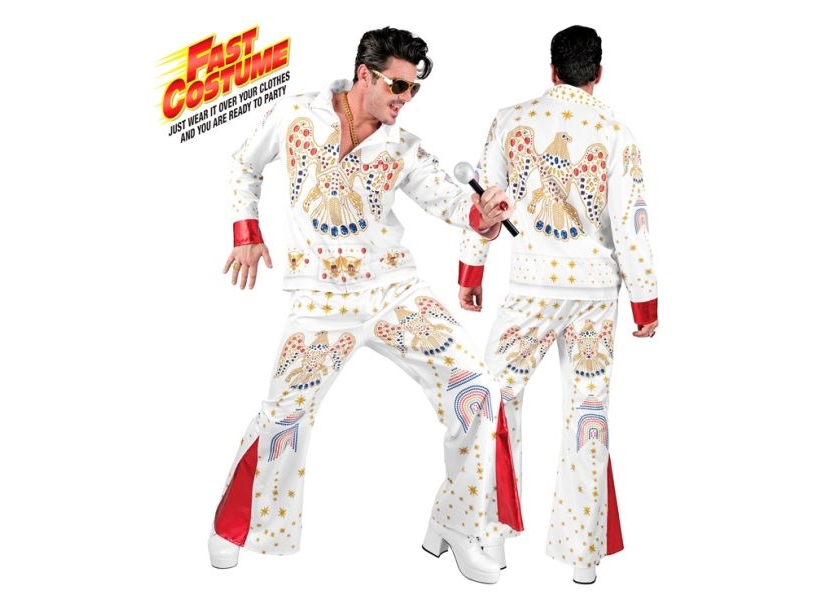 Weißes Elvis Presley Kostüm
