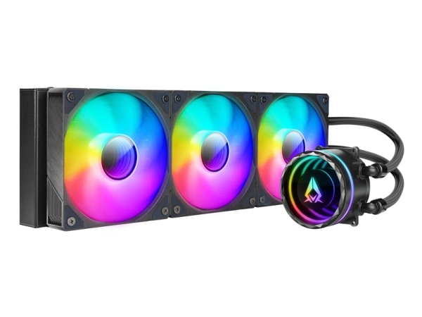 Azza Blizzard Pro 360, Alt-I-En Væskekøler, 12 Cm, 500 Rpm, 2000 Rpm, Sort