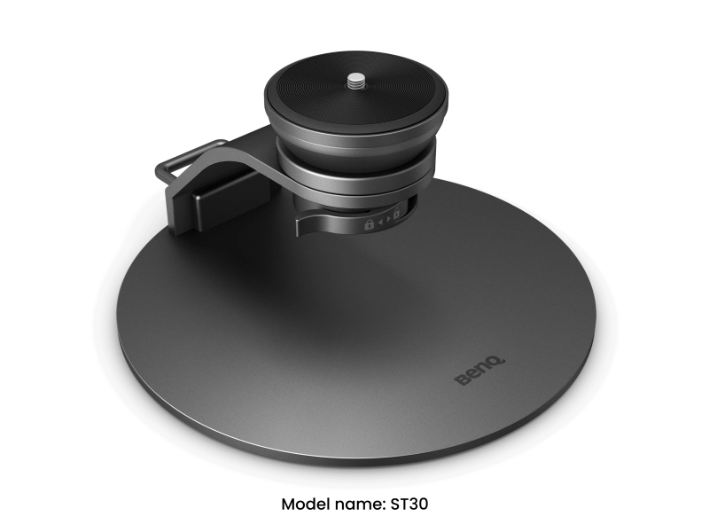 BenQ ST30, Stativ, Benq, Sort, Aluminium, Metal, -20 - 20°, 0 - 360°