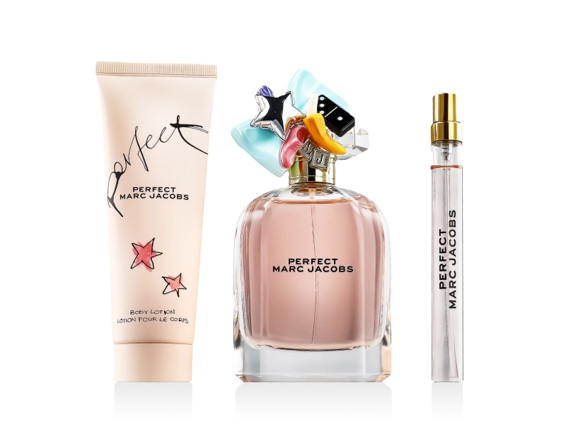 Marc Jacobs Perfect EDP 100 ml + EDP MINI 10 ml + BL 75 ml (woman) | Dofter - Dofter för kvinnor - Eau de Parfume för kvinnor | GameStuff