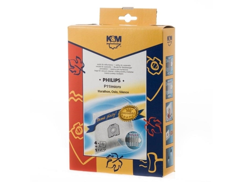 K_M K&M Group Vacuum Cleaner Bags 4 Pcs + Microfilter