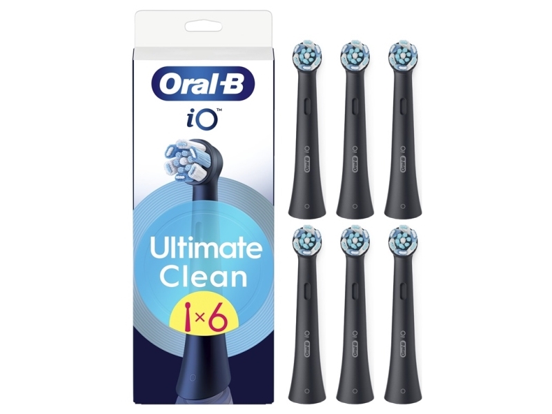 Dantų Šepetėlis Braun Io Rb Cbf-6 Ultimate Clean Juodas 6Ct Antgaliai Dant Šepetėliui