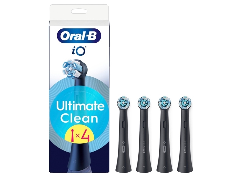 Dantų Šepetėlis Braun Io Rb Cbf-4 Ultimate Clean Juodas 4Ct Antgaliai Dant Šepetėliui