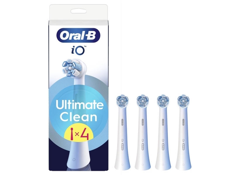 Oral-B iO Ultimate Clean Børstehoveder Hvid, 4 stk. | Hälsa - Tandvård - Tandborsthuvuden | GameStuff