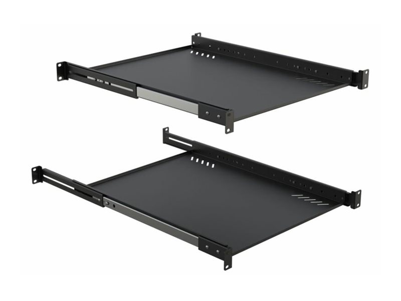 Lanview - Rack-Fachboden - Schwarz - 1U - 19"