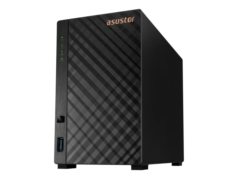Asustor Drivestor 2 As1202t - Gen 2 - Nas-Server - 2 Einschübe - Sata 6Gb/S - Raid 1, Jbod, 0 - Ram 1 Gb - 2.5 Gigabit Ethernet - Iscsi Unterstützung