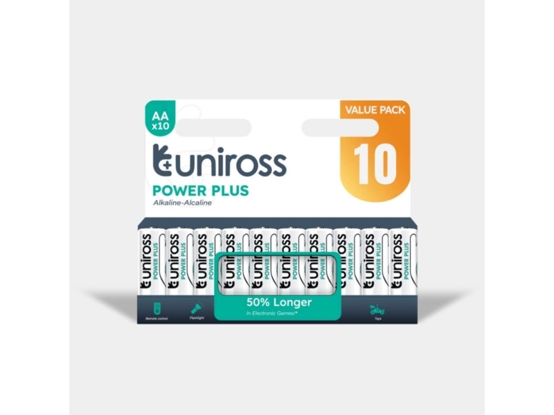 Uniross Power Plus Alkaline 24 X 10 Stk. Aa Batterier