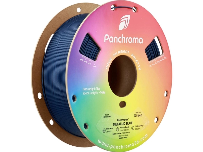 Polymaker Panchroma Pla Metallic 1.75Mm 1Kg - Metallic Mėlyna