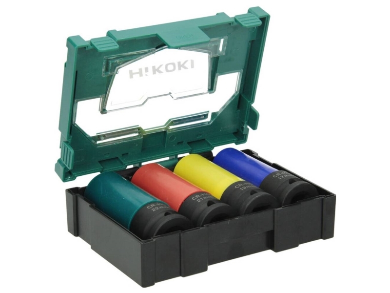Hikoki Accessories Smūginių Sukimo Galvučių Komplektas Hikoki 40030039 1/2'' 17-22 Mm 4 Vnt.