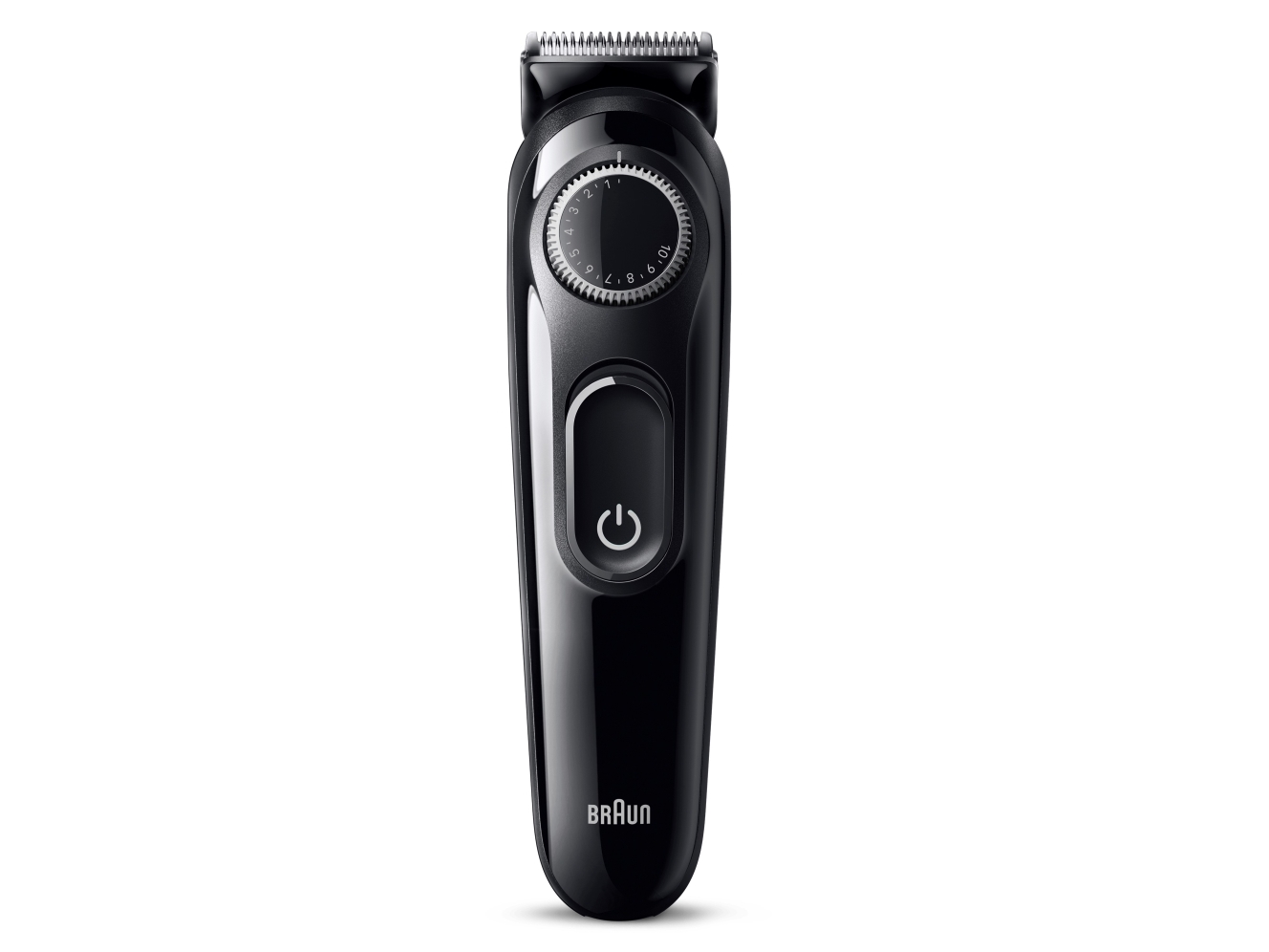 Braun BeardTrimmer 3 BT3400, Vaskbar, Batteri, Sort