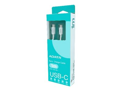 Adata - Usb-Kabel - 24-Pol. Usb-C (Stecker) Auf 24-Pol. Usb-C (Stecker) - Usb 2.0 - 5 A - Weiß