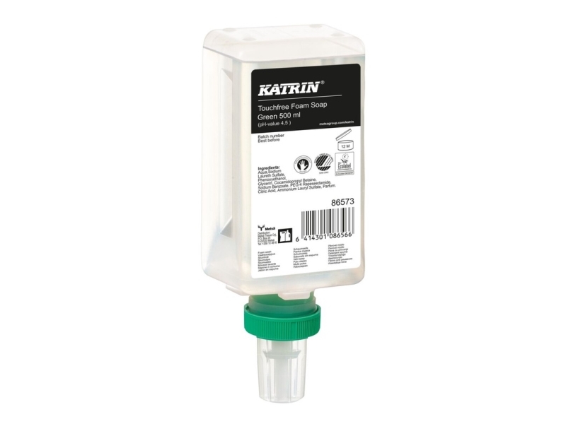 Sæbe Flydende Katrin Green 0,5L Touchfree M/Parfume