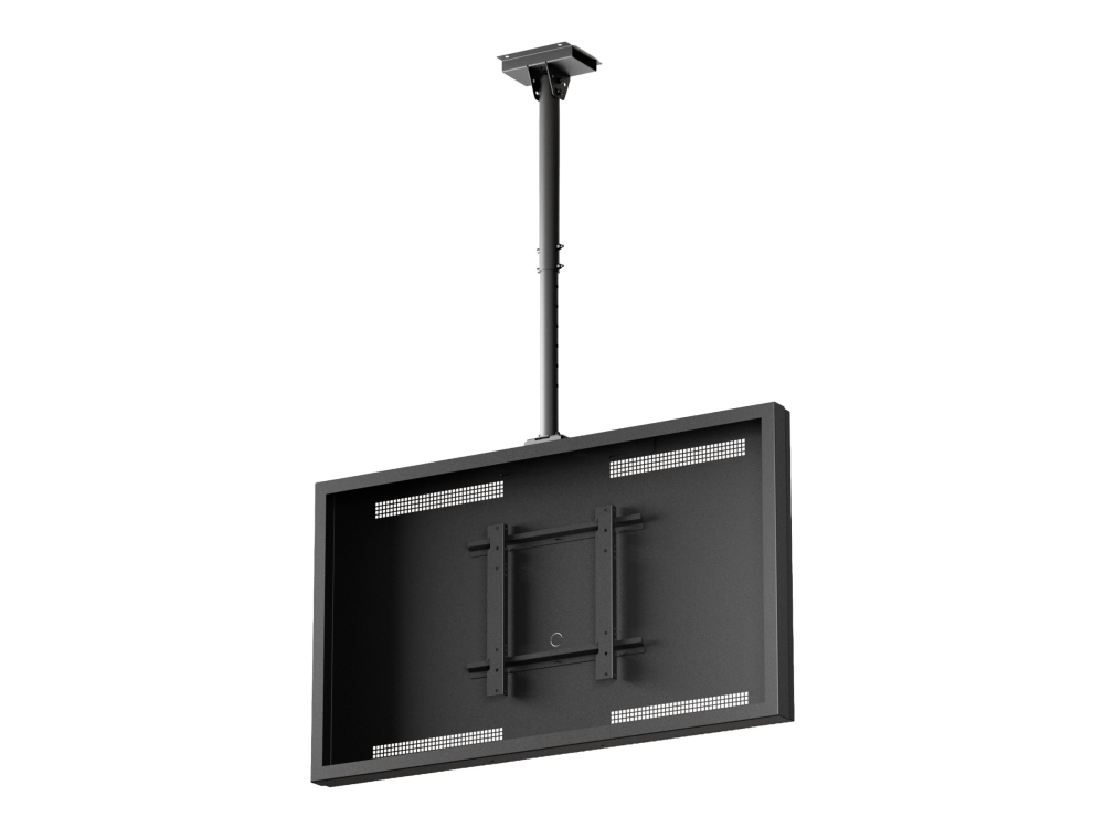Hi-Nd Ceiling Mount For Ceiling Casing (Top Mounted) | Adjustable 680Mm 880Mm | Vesa | Max 50Kg | White