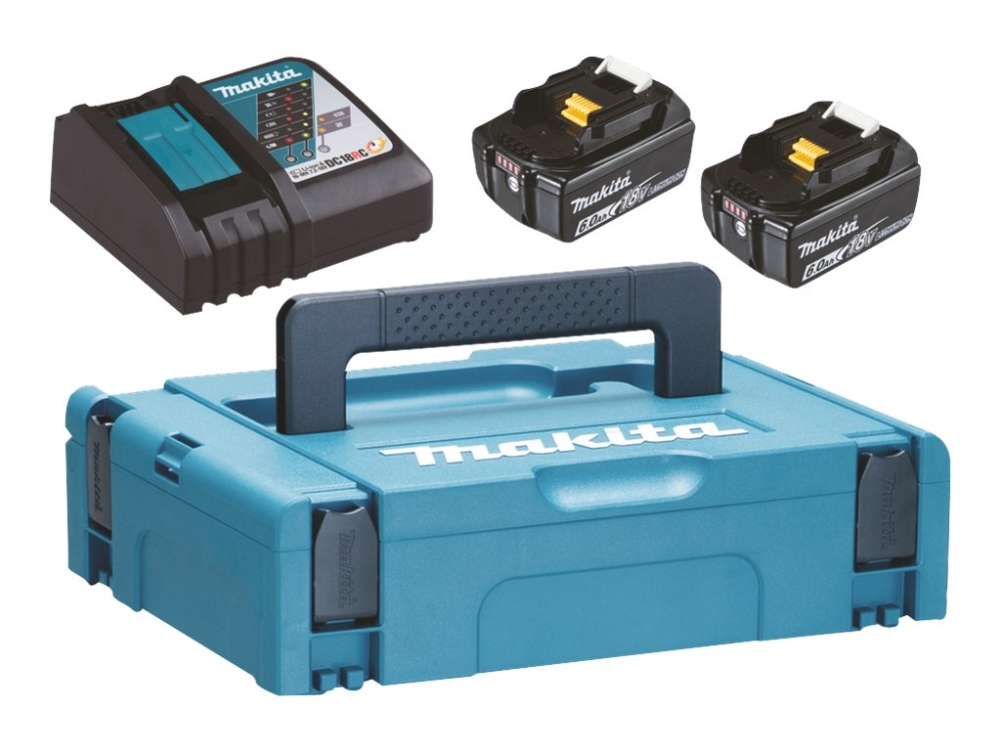 Makita Lxt - Batterioplader + Batteri - For Makita Dhr263z, Dhr263zj, Dhr264z, Dhr264zj, Duh651z, Dur364lz