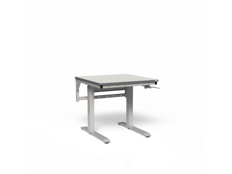 Ergonomischer Arbeitstisch 800X800 Mm Mit Hpl-Tischplatte