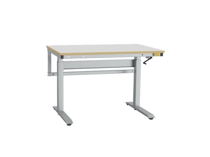 Ergonomi ESD arbejdsbord 1200x800mm m/HPL bordplade