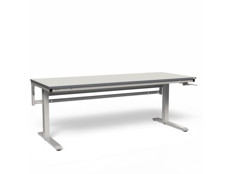 Ergonomi arbejdsbord 2000x620mm m/HPL bordplade
