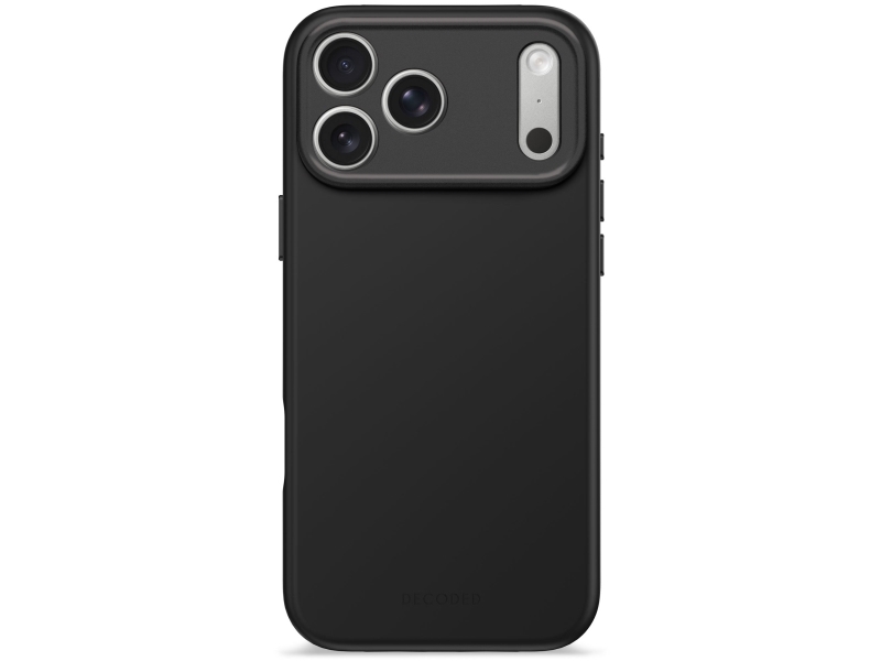 Decoded Silicone Backcover Apple Iphone 17 Pro Max Phantom Black, Cover, Apple, Iphone 17 Pro Max, 17,5 Cm (6.9"), Sort