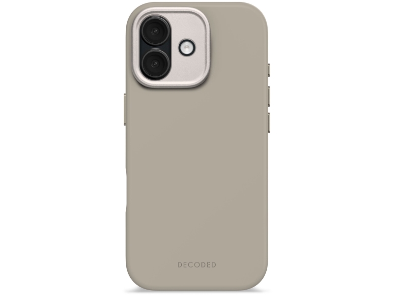Decoded Antimicrobial Silicone Backcover - Silikon-Schutzhülle Für Iphone 17 Kompatibel Mit Magsafe Soft Taupe