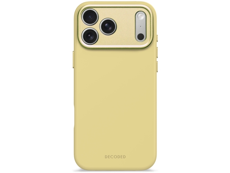 Decoded Silicone Backcover Apple Iphone 17 Pro Max Yuma Yellow, Cover, Apple, Iphone 17 Pro Max, 17,5 Cm (6.9"), Gul