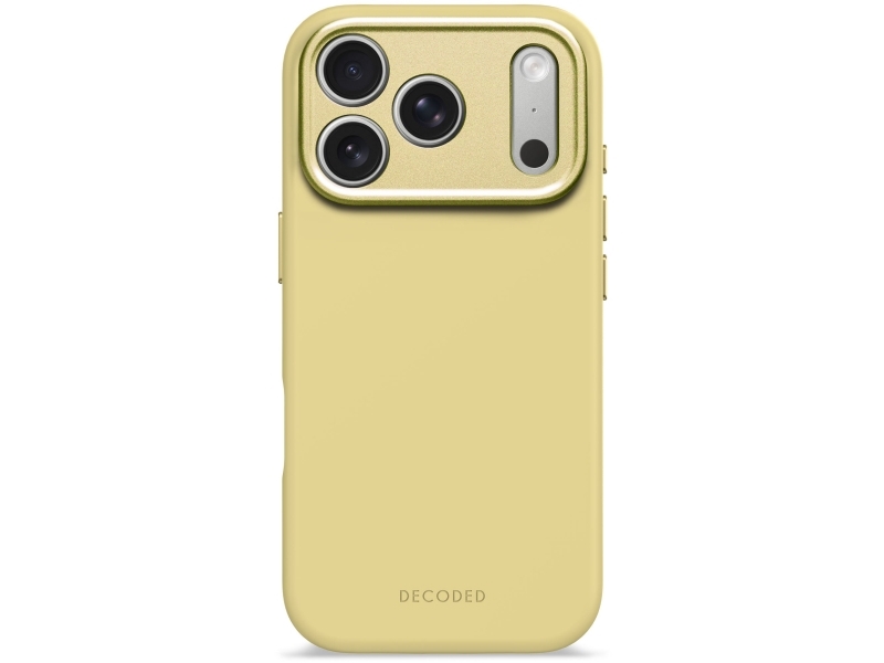 Decoded Antimicrobial Silicone Backcover - Silikon-Schutzhülle Für Iphone 17 Pro Kompatibel Mit Magsafe Yuma Gelb