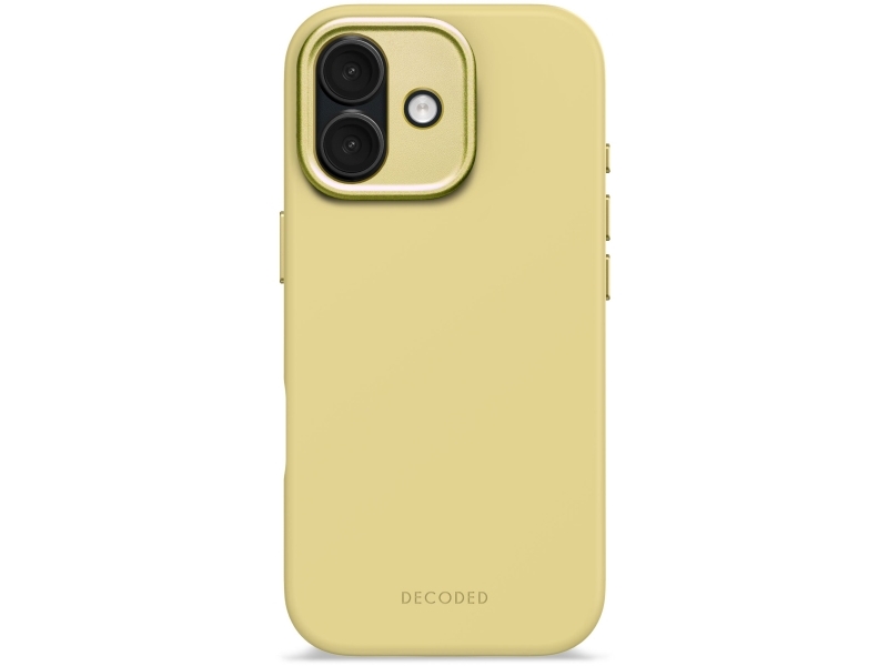 Decoded Antimicrobial Silicone Backcover - Silikon-Schutzhülle Für Iphone 17 Kompatibel Mit Magsafe Yuma Gelb