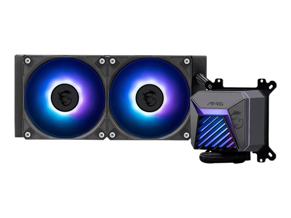Msi Mag Coreliquid A15 240 - Processors Flydende Kølesystem - Radiatorstørrelse: 240 Mm - (For: Lga1851, Lga1700, Am5, Am4) - Kobberbase - 120 Mm