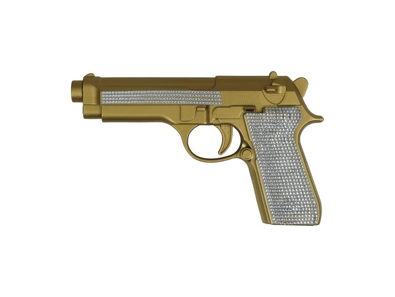Goldpistole Mit Stein