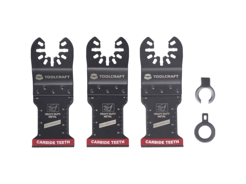 Toolcraft To-10283181 Hartmetall-Zubehörset, Multitool 34 Mm 3-Tlg.