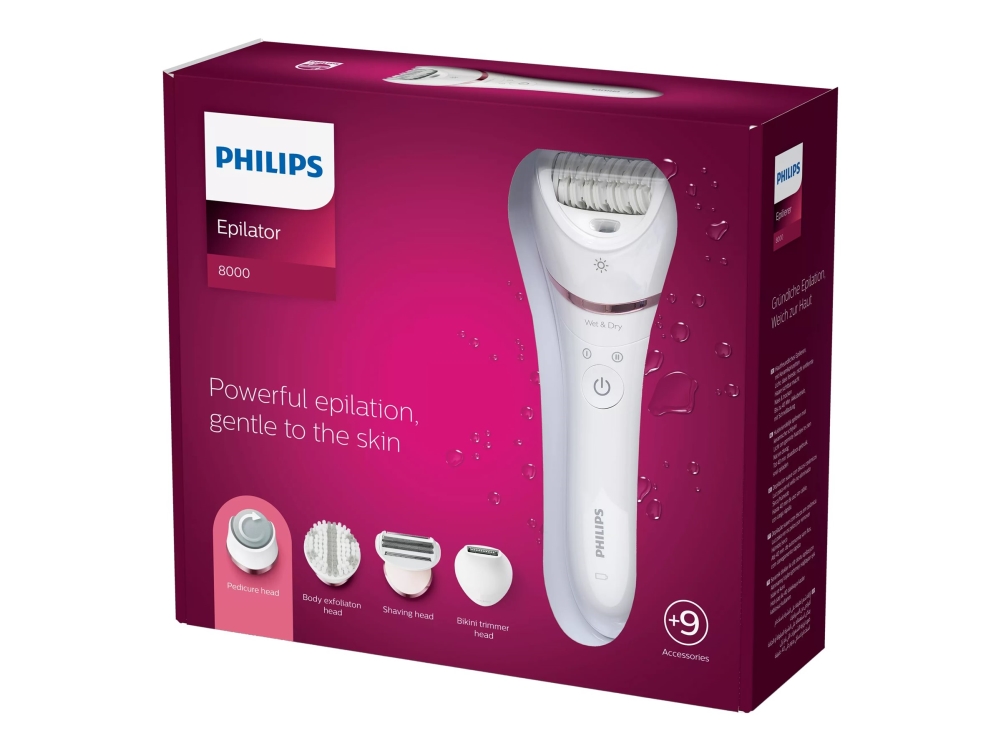 Philips Serie 8000 Bre740 - Epilierer - Kabellos