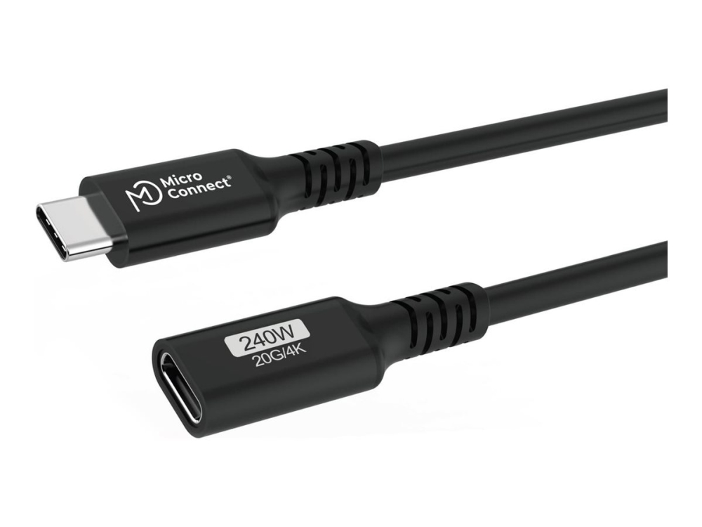 Microconnect Premium - Usb-Forlængerkabel - Usb-C (Hun) Til Usb-C (Han) - Usb 3.2 Gen 2X2 - 20 V - 5 A - 15 Cm - Usb Power Delivery (240 W), Op Til 2
