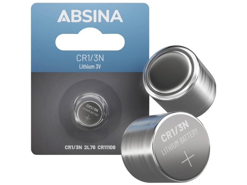 Absina Knopfzellenbatterie Cr 1/3 N 3 V 1 Stück Lithium