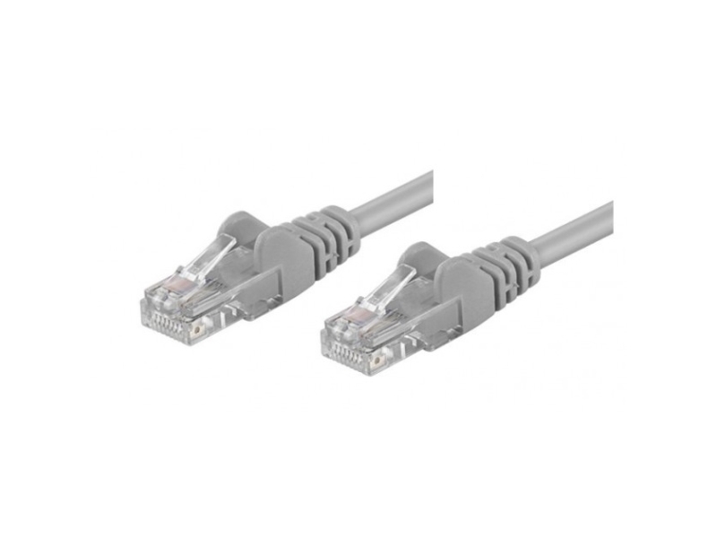Techly 50m RJ45 Cat 5e, 50 m, Cat5e, U/UTP (UTP), RJ-45, RJ-45, Grå | Datakablar | GameStuff