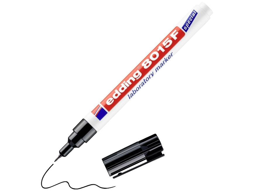 Laboratoriemarker, Edding 8015, 0,75 mm, sort | Skrivredskap - Märkpennor - Permanent Marker | GameStuff
