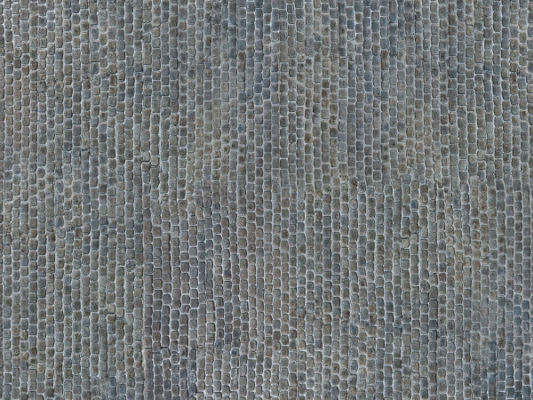 Noch 3D Cardboard Sheet “Old Town Pavement”, Ho (1:87), Grå