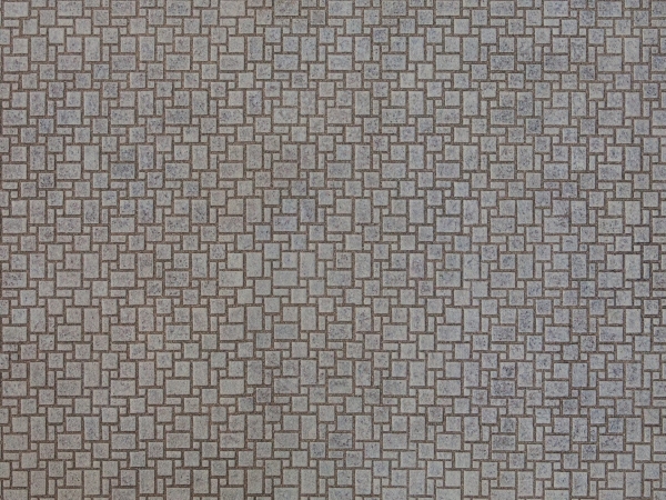 Noch 3D Cardboard Sheet “Modern Pavement”, H0 (1:87)/Tt (1:120), Grå