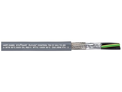 Lapp ÖLFLEX CONTROL TM CY, Kabel för medelhög spänning, Grå, Polyvinylklorid (PVC), Koppar, 1 mm ², 60,2 kg/km | EL Artiklar - Kablar och ledningar - Enstaka ledare | GameStuff