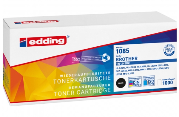 Edding Edd-1085, 1000 Sider, Sort, 1 Stk